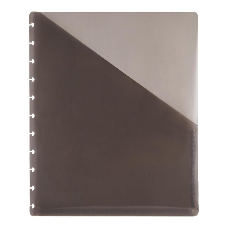 TUL Custom Note-Taking System Discbound Pocket Dividers, 8 1/2" x 11", Letter Size, Gray, Pack Of 2 - Image 1